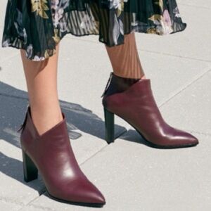 PAIGE Kenna Deep Burgundy Heeled Boots